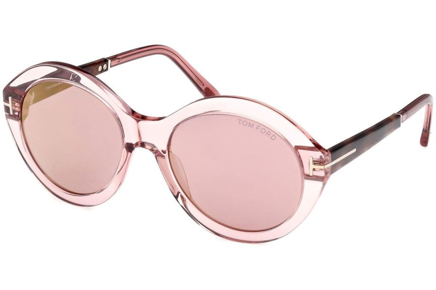 Zonnebril Tom Ford Seraphina FT1088 72Z Ronde Roze