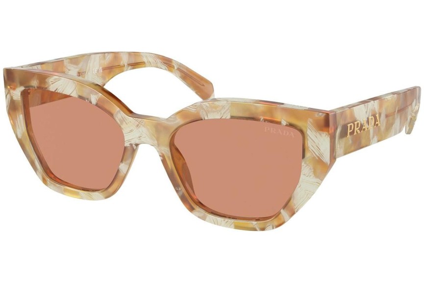 Zonnebril Prada PRA09S 19N20D Cat Eye Bruin