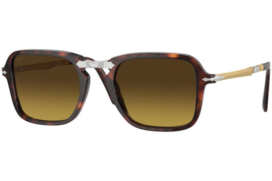 Zonnebril Persol PO3330S 24/85 Rechthoekige Havana