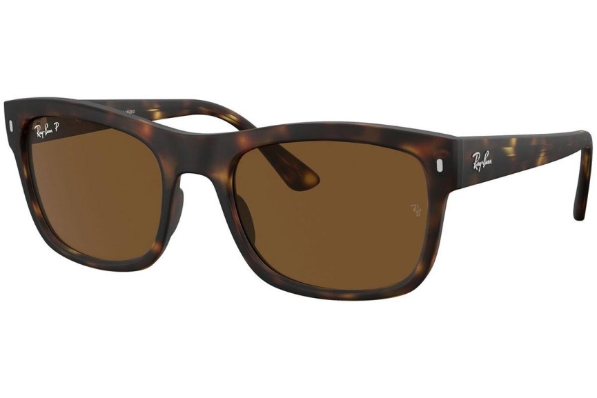 Zonnebril Ray-Ban RB4428 894/57 Polarized Vierkant Havana