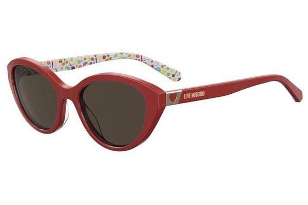 Zonnebril Love Moschino MOL033/S C9A/70 Cat Eye Rood