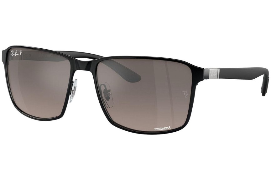 Zonnebril Ray-Ban Chromance Collection RB3721CH 186/5J Polarized Vierkant Zwart