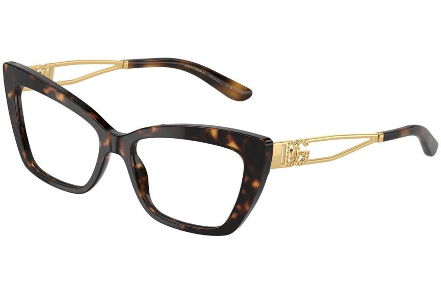 Brillen Dolce & Gabbana DG3375B 502 Cat Eye Havana