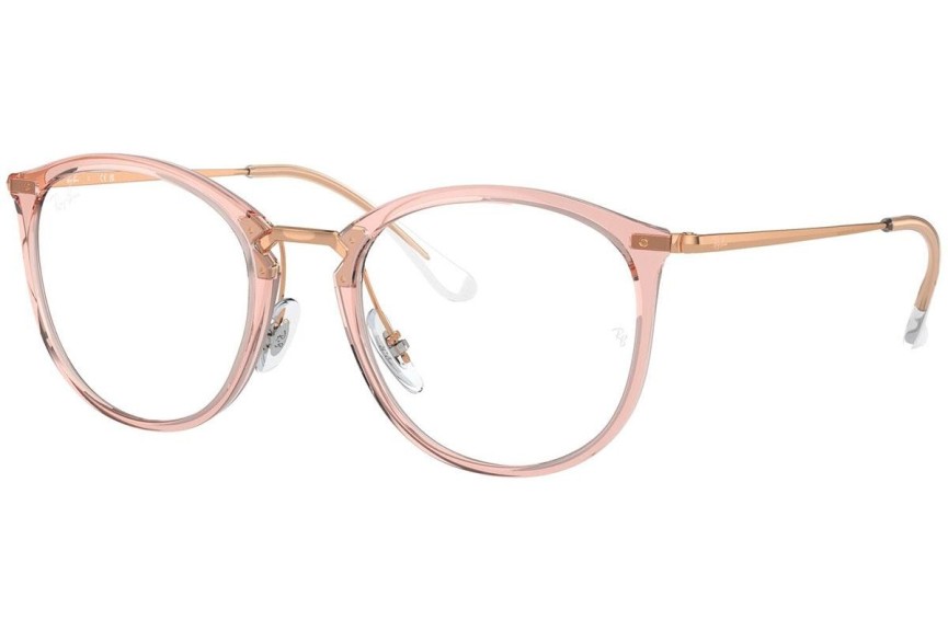 Brillen Ray-Ban RX7140 8335 Ronde Roze