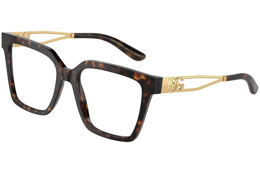 Brillen Dolce & Gabbana DG3376B 502 Vierkant Havana