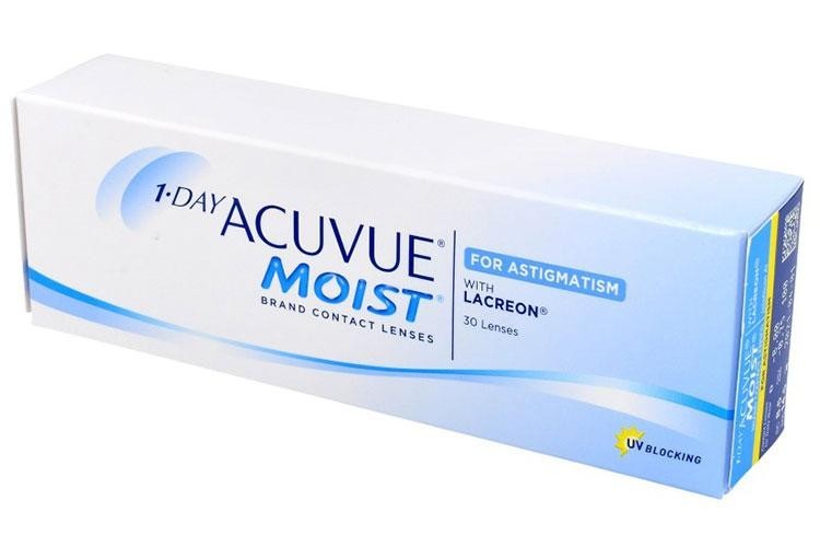 Contactlenzen Dagelijks 1 Day Acuvue Moist voor Astigmatisme (30 lenzen)