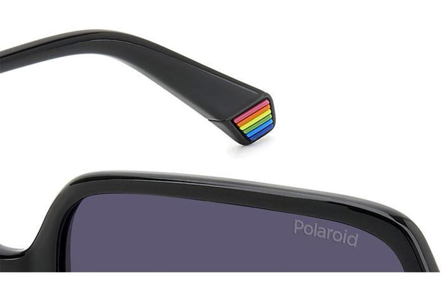 Zonnebril Polaroid PLD6219/S 807/WJ Polarized Vierkant Zwart