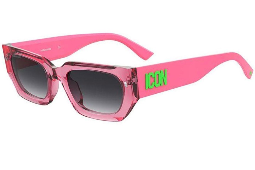 Zonnebril Dsquared2 ICON0017/S 67T/9O Rechthoekige Roze