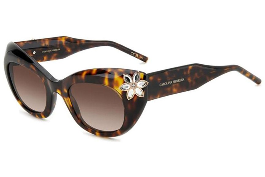 Zonnebril Carolina Herrera HER0215/S 086/HA Cat Eye Havana