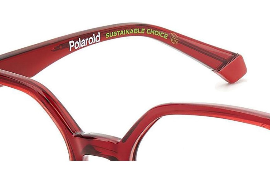 Brillen Polaroid Junior PLDD837 C9A Ronde Rood