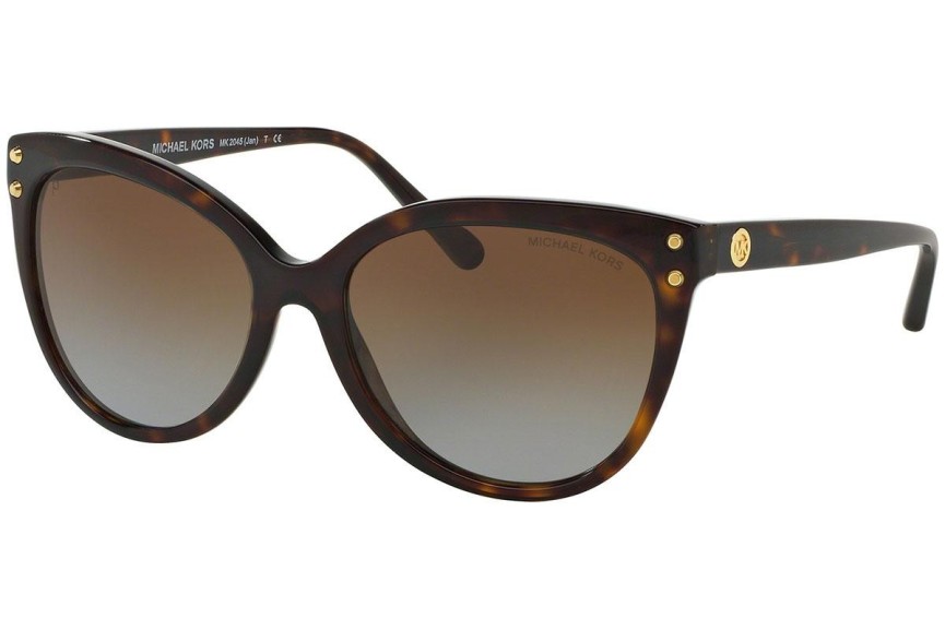 Zonnebril Michael Kors Jan MK2045 3006T5 Polarized Vierkant Havana