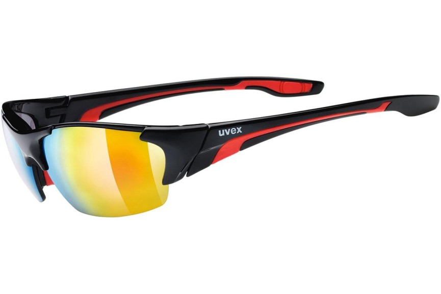 Zonnebril uvex blaze III Black / Red S3 Rechthoekige Zwart