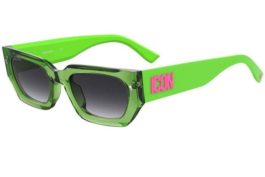 Zonnebril Dsquared2 ICON0017/S 6FZ/9O Rechthoekige Groen