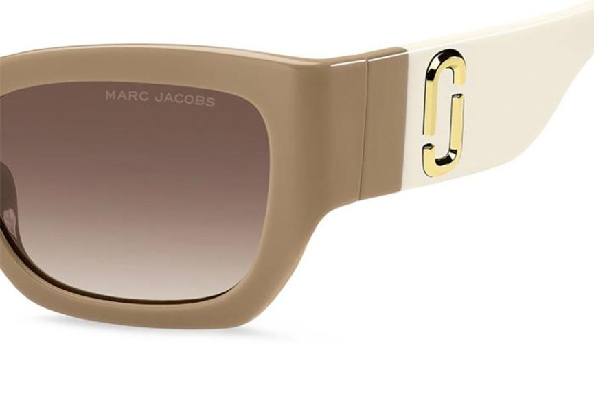 Zonnebril Marc Jacobs MARC723/S 10A/HA Rechthoekige Beige