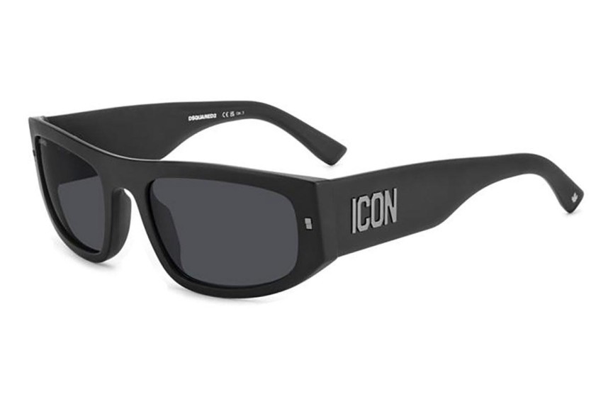 Zonnebril Dsquared2 ICON0016/S 003/IR Rechthoekige Zwart