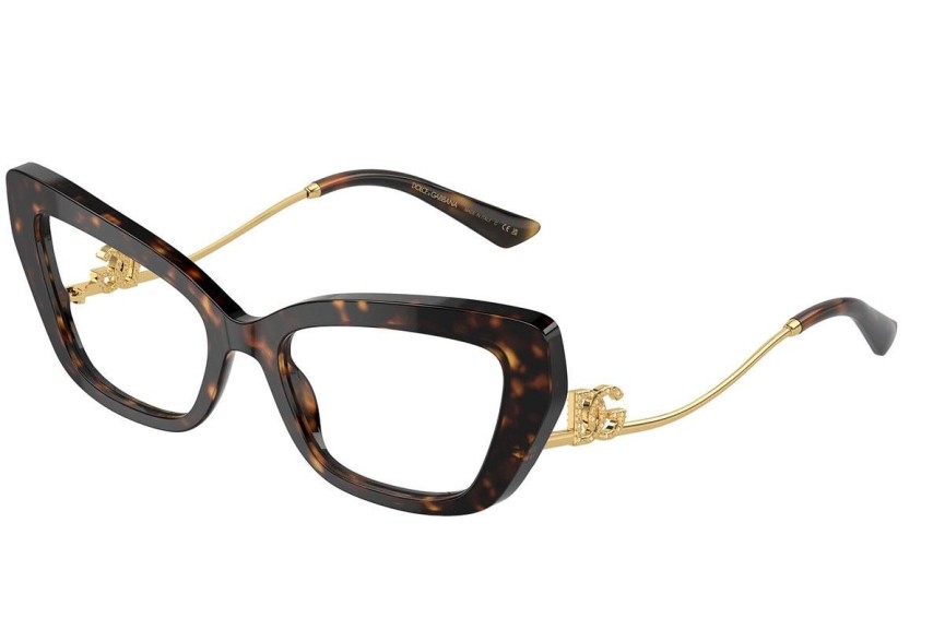 Brillen Dolce & Gabbana DG3391B 502 Cat Eye Havana