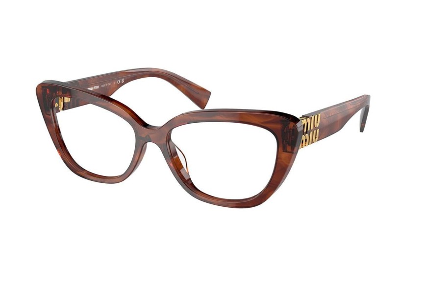 Brillen Miu Miu MU05VV 11Q1O1 Cat Eye Havana