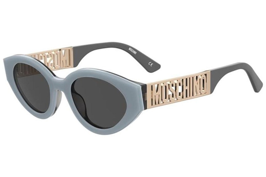 Zonnebril Moschino MOS160/S MVU/IR Ovaal Blauw