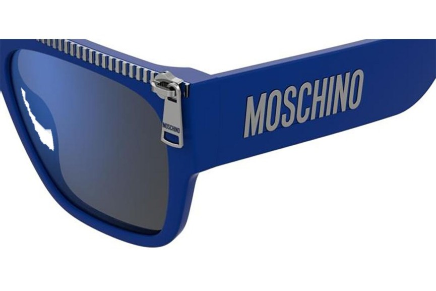 Zonnebril Moschino MOS165/S PJP/XT Flat Top Blauw