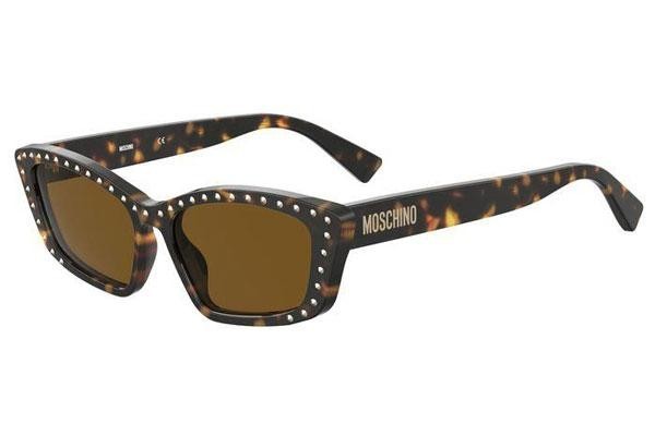 Zonnebril Moschino MOS091/S 086/70 Cat Eye Havana