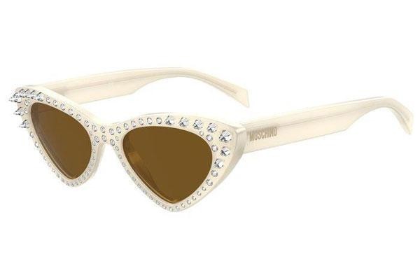 Zonnebril Moschino MOS006/S/STR SZJ/70 Cat Eye Wit