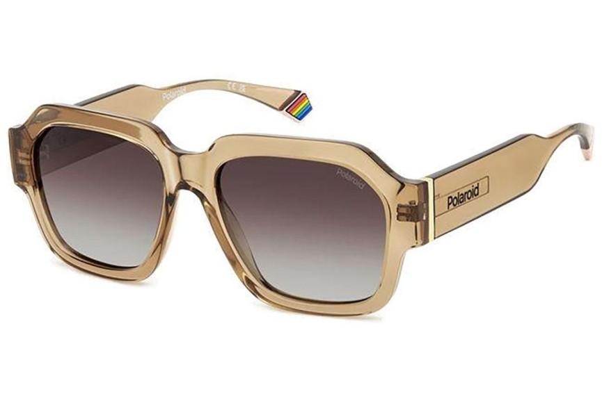 Zonnebril Polaroid PLD6212/S/X 10A/LA Polarized Rechthoekige Beige