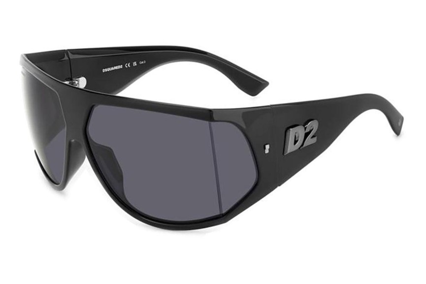 Zonnebril Dsquared2 D20124/S ANS/IR Flat Top Zwart