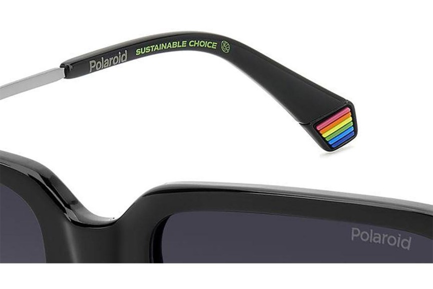 Zonnebril Polaroid PLD6220/S/X 807/WJ Polarized Rechthoekige Zwart