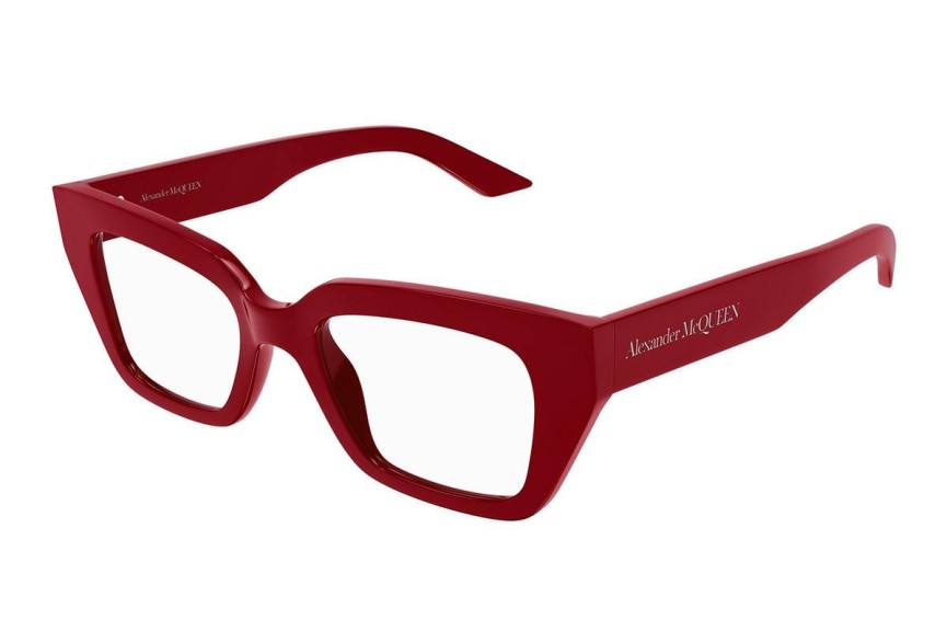 Brillen Alexander McQueen AM0453O 003 Cat Eye Rood