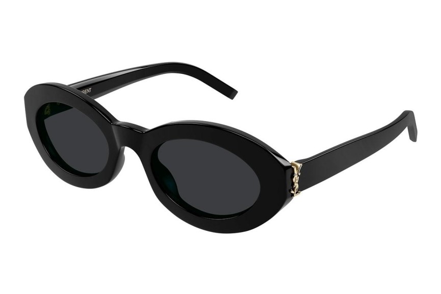 Zonnebril Saint Laurent SLM136 001 Ronde Zwart