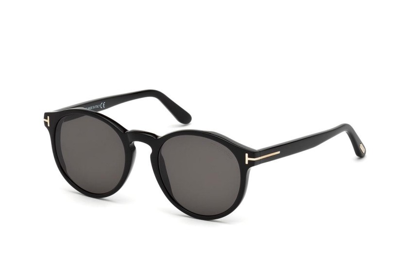 Zonnebril Tom Ford Ian FT0591 01A Ronde Zwart