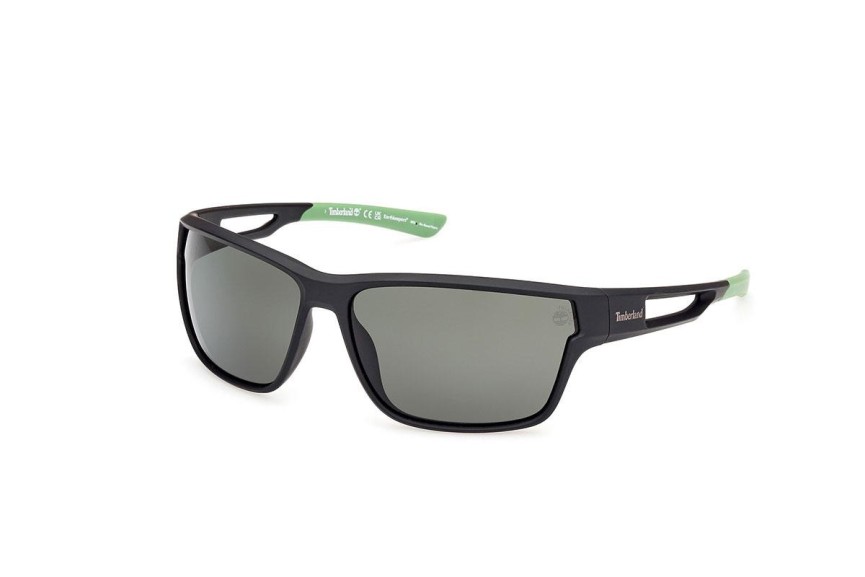 Zonnebril Timberland TB00001 02R Polarized Rechthoekige Zwart