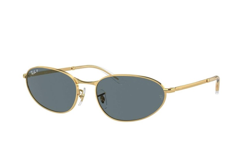 Zonnebril Ray-Ban RB3734 001/3R Polarized Ovaal Goud