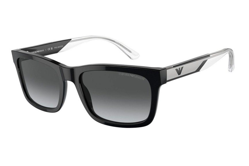 Zonnebril Emporio Armani EA4224 5017T3 Polarized Rechthoekige Zwart