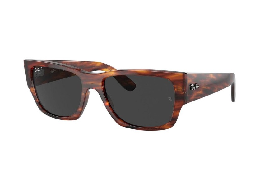 Zonnebril Ray-Ban Carlos RB0947S 954/48 Polarized Rechthoekige Havana