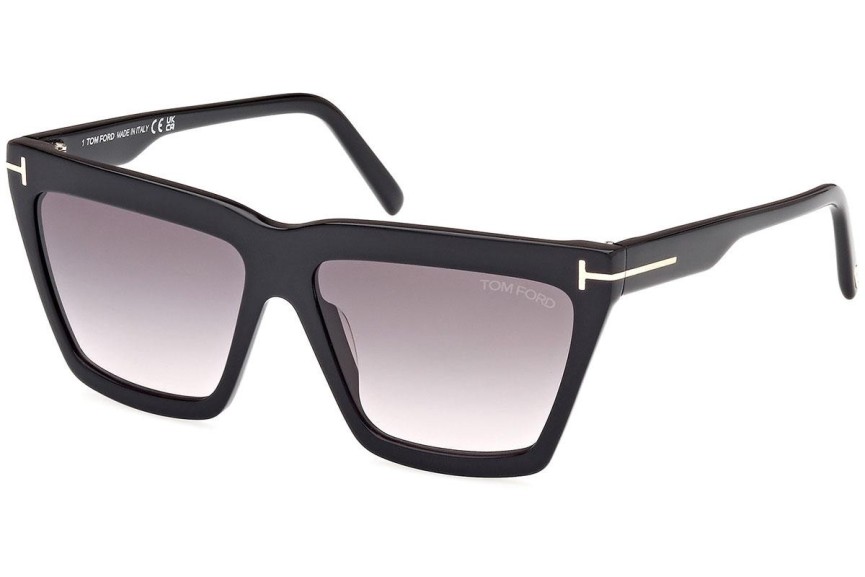 Zonnebril Tom Ford FT1110 01B Vierkant Zwart