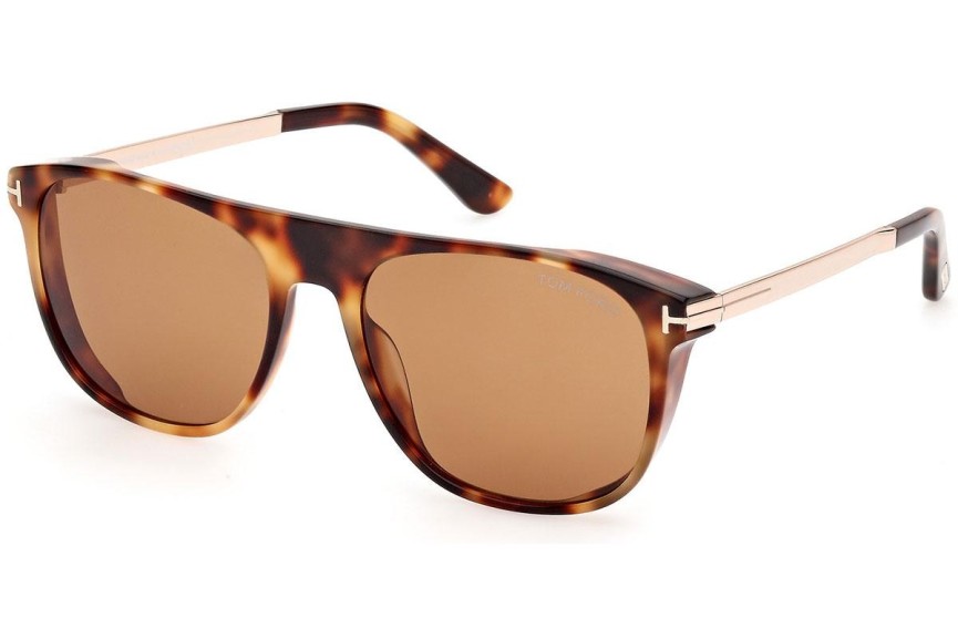 Zonnebril Tom Ford FT1105 55E Vierkant Havana