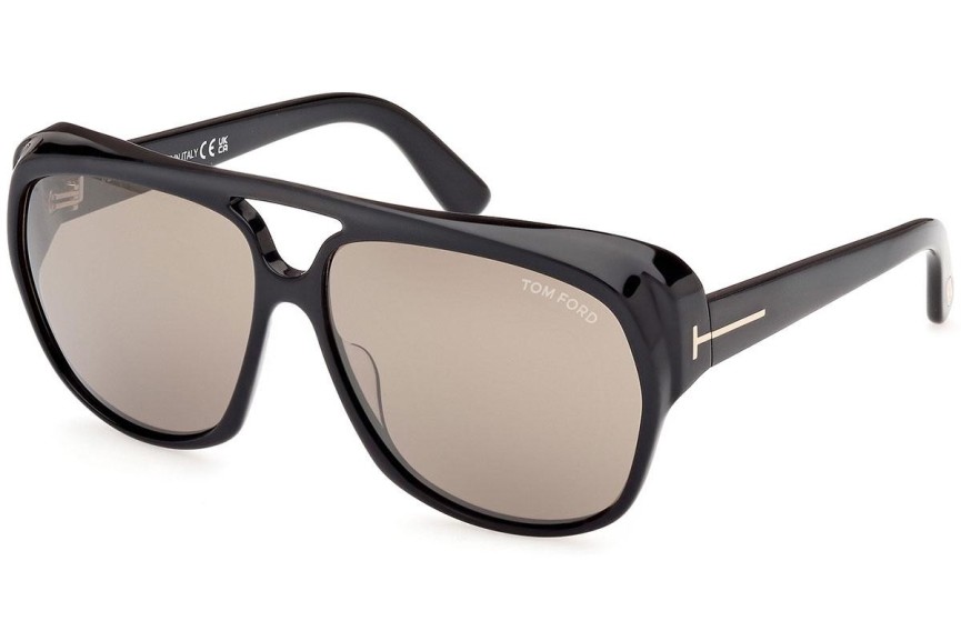 Zonnebril Tom Ford FT1103 01L Vierkant Zwart