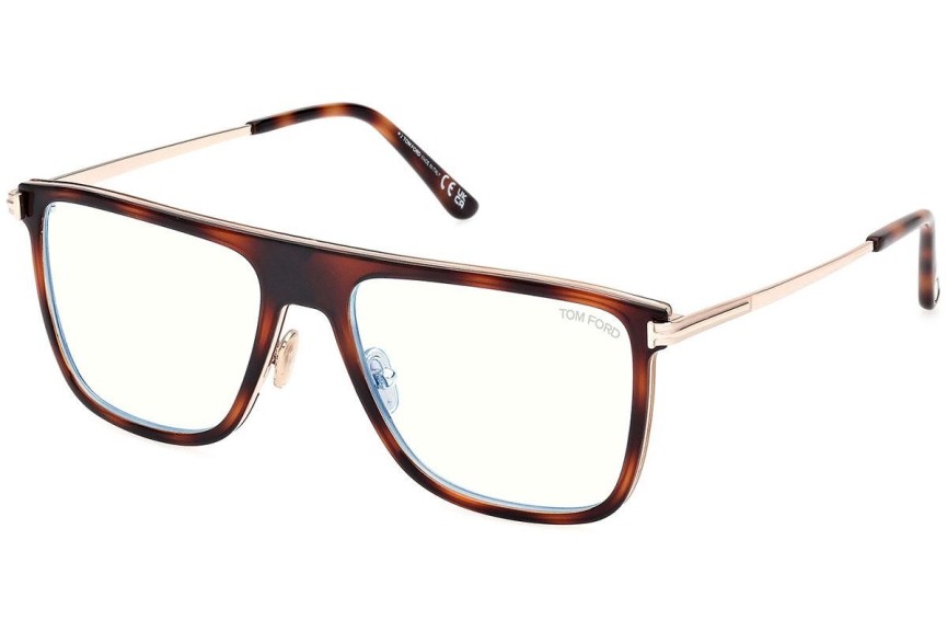 Brillen Tom Ford FT5944-B 056 Flat Top Havana