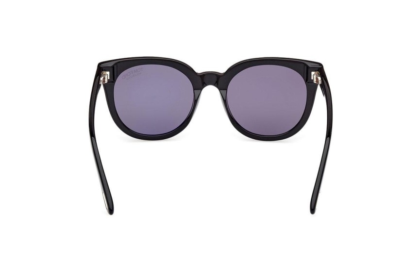 Zonnebril Tom Ford FT1109 01D Polarized Ronde Zwart