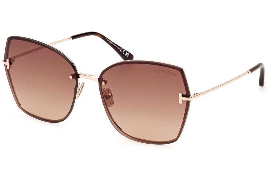 Zonnebril Tom Ford FT1107 28F Vierkant Goud