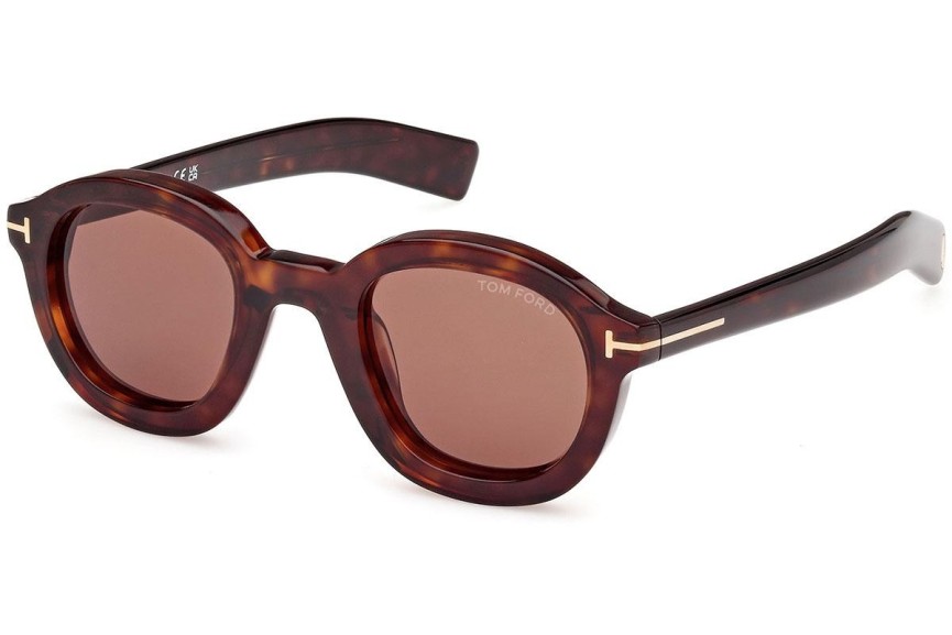 Zonnebril Tom Ford FT1100 52E Ronde Havana