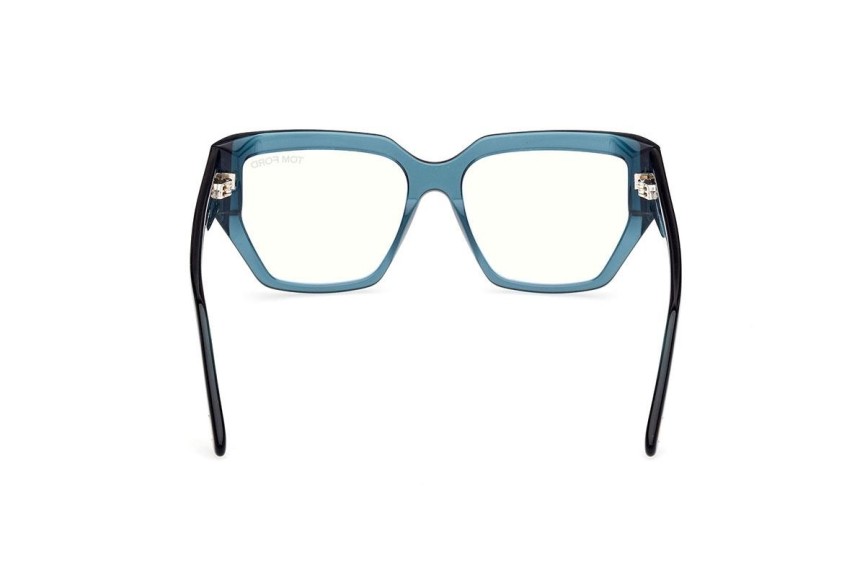 Brillen Tom Ford FT5951-B 092 Vierkant Blauw