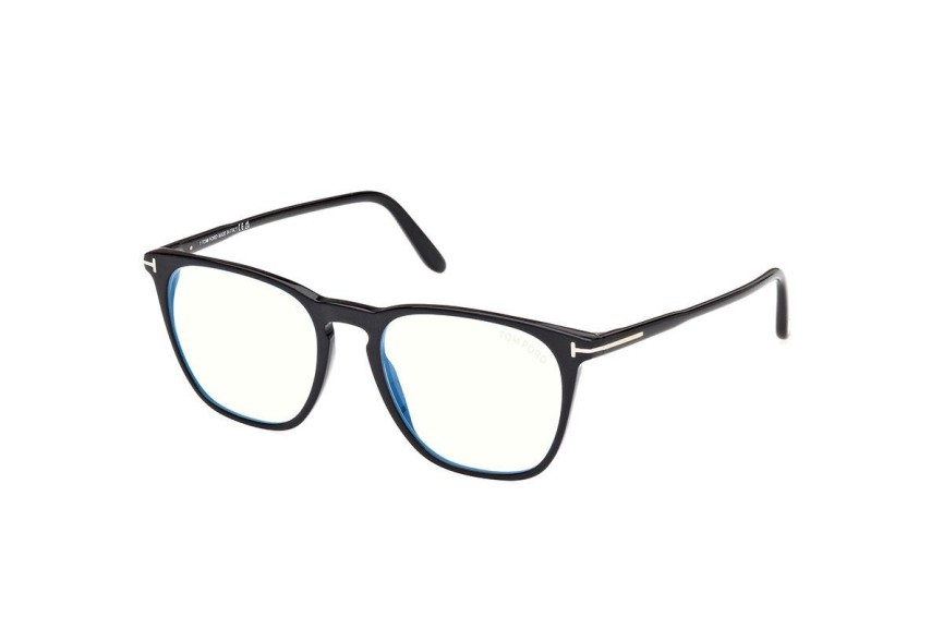 Brillen Tom Ford FT5937-B 001 Rechthoekige Zwart