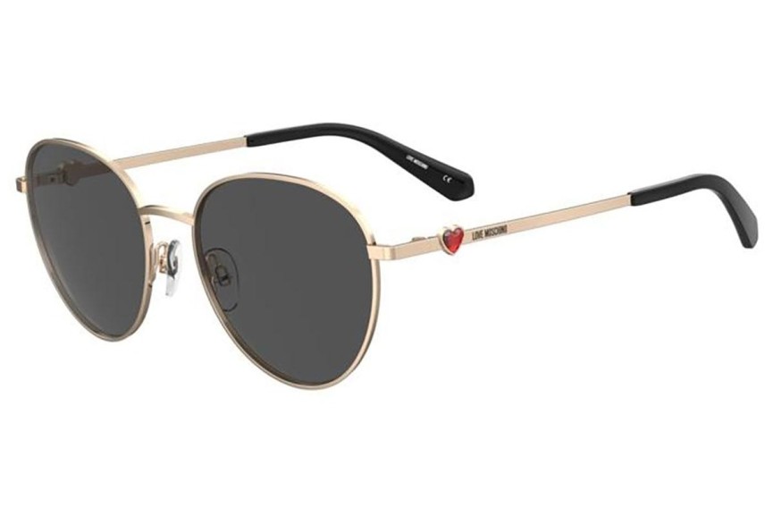 Zonnebril Love Moschino MOL074/S 000/IR Ronde Goud