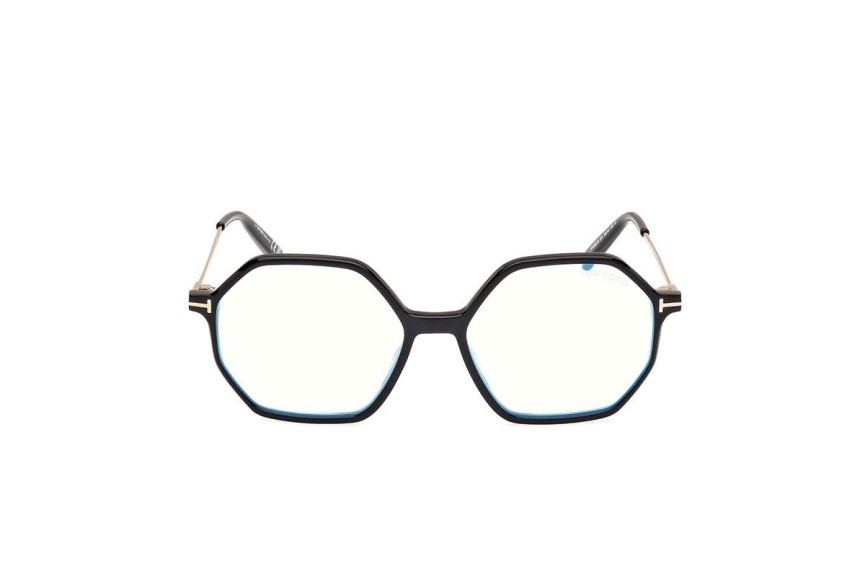 Brillen Tom Ford FT5952-B 001 Rechthoekige Zwart