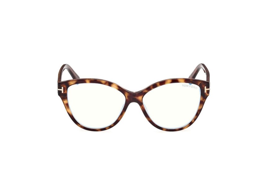 Brillen Tom Ford FT5954-B 056 Cat Eye Havana