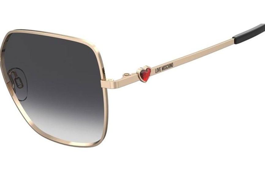 Zonnebril Love Moschino MOL075/S 000/9O Rechthoekige Goud