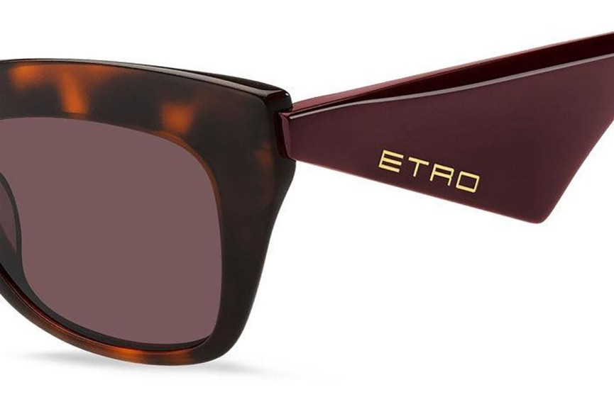 Zonnebril Etro ETRO0004/G/S 086/U1 Browline Havana