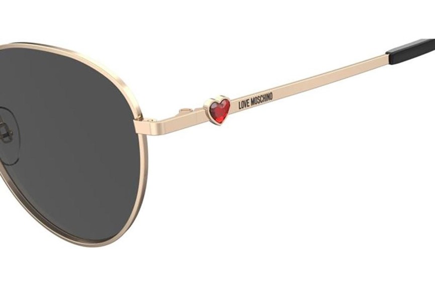 Zonnebril Love Moschino MOL074/S 000/IR Ronde Goud